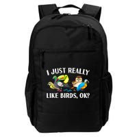 Cool Bird Lover Bird Watcher Nerd Parrot Birds Daily Commute Backpack