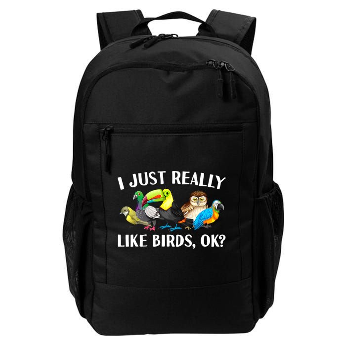 Cool Bird Lover Bird Watcher Nerd Parrot Birds Daily Commute Backpack