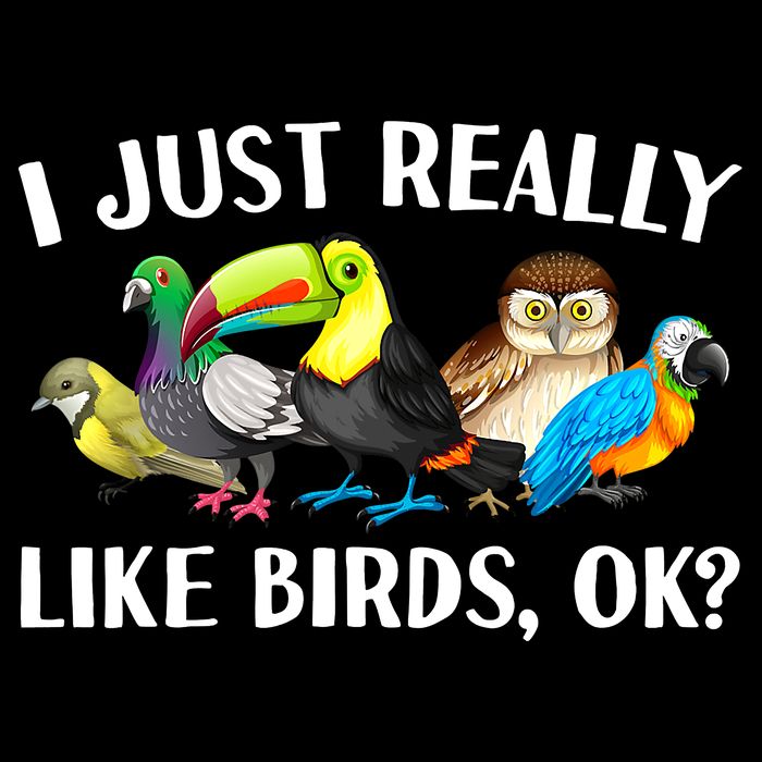 Cool Bird Lover Bird Watcher Nerd Parrot Birds Button
