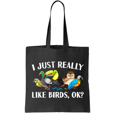 Cool Bird Lover Bird Watcher Nerd Parrot Birds Bag