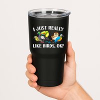 Cool Bird Lover Bird Watcher Nerd Parrot Birds Tumbler