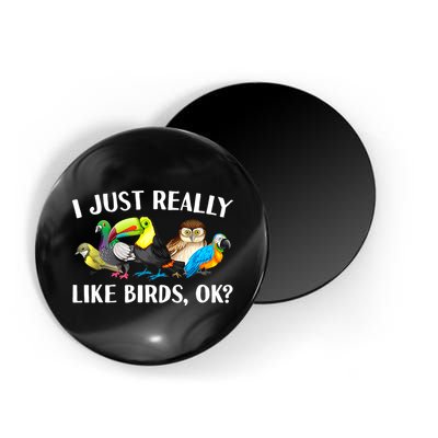 Cool Bird Lover Bird Watcher Nerd Parrot Birds Magnet