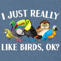 Cool Bird Lover Bird Watcher Nerd Parrot Birds Garment-Dyed Sweatshirt