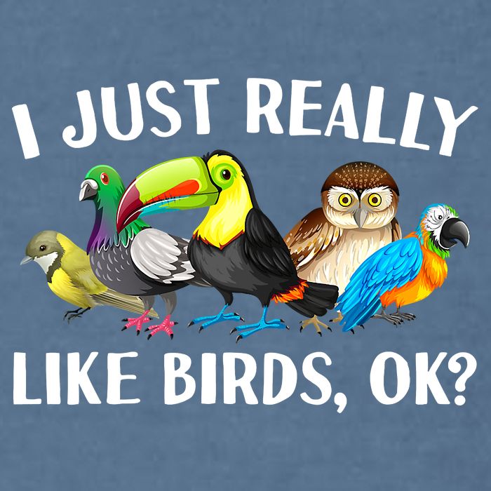 Cool Bird Lover Bird Watcher Nerd Parrot Birds Garment-Dyed Sweatshirt
