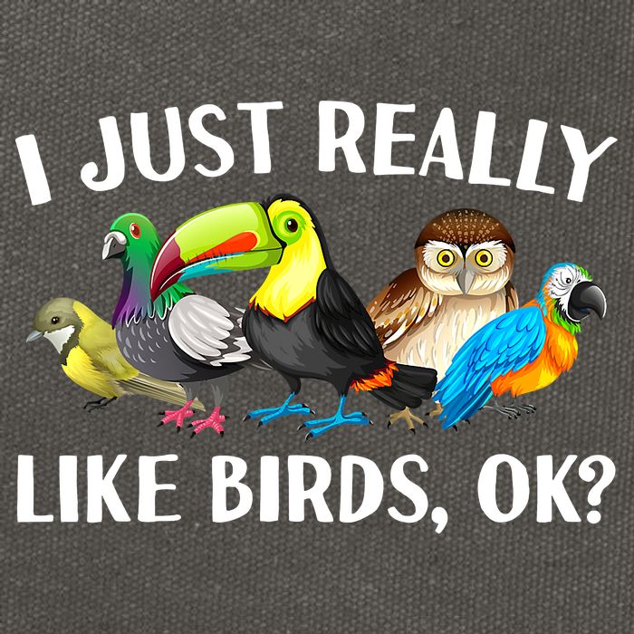 Cool Bird Lover Bird Watcher Nerd Parrot Birds Cotton Canvas Backpack