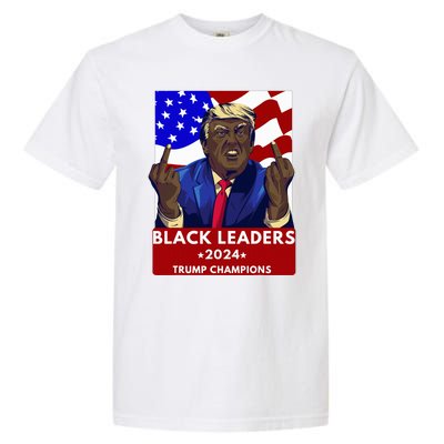 Celebrate Black Leaders 2024 Trump Champions Dark Maga 2024 Garment-Dyed Heavyweight T-Shirt