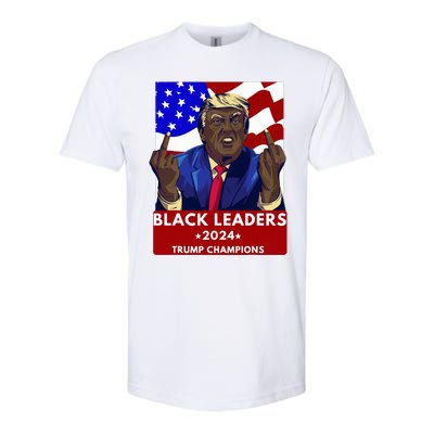 Celebrate Black Leaders 2024 Trump Champions Dark Maga 2024 Softstyle CVC T-Shirt