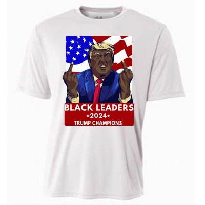 Celebrate Black Leaders 2024 Trump Champions Dark Maga 2024 Cooling Performance Crew T-Shirt