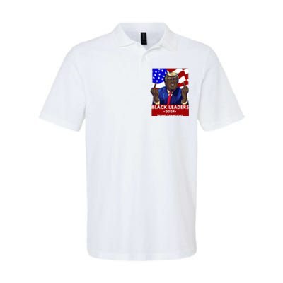 Celebrate Black Leaders 2024 Trump Champions Dark Maga 2024 Softstyle Adult Sport Polo