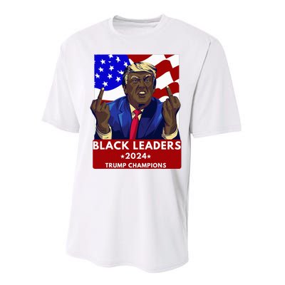 Celebrate Black Leaders 2024 Trump Champions Dark Maga 2024 Performance Sprint T-Shirt