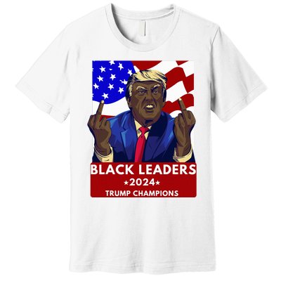 Celebrate Black Leaders 2024 Trump Champions Dark Maga 2024 Premium T-Shirt