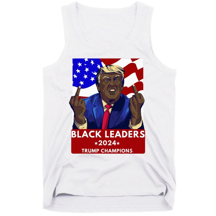 Celebrate Black Leaders 2024 Trump Champions Dark Maga 2024 Tank Top