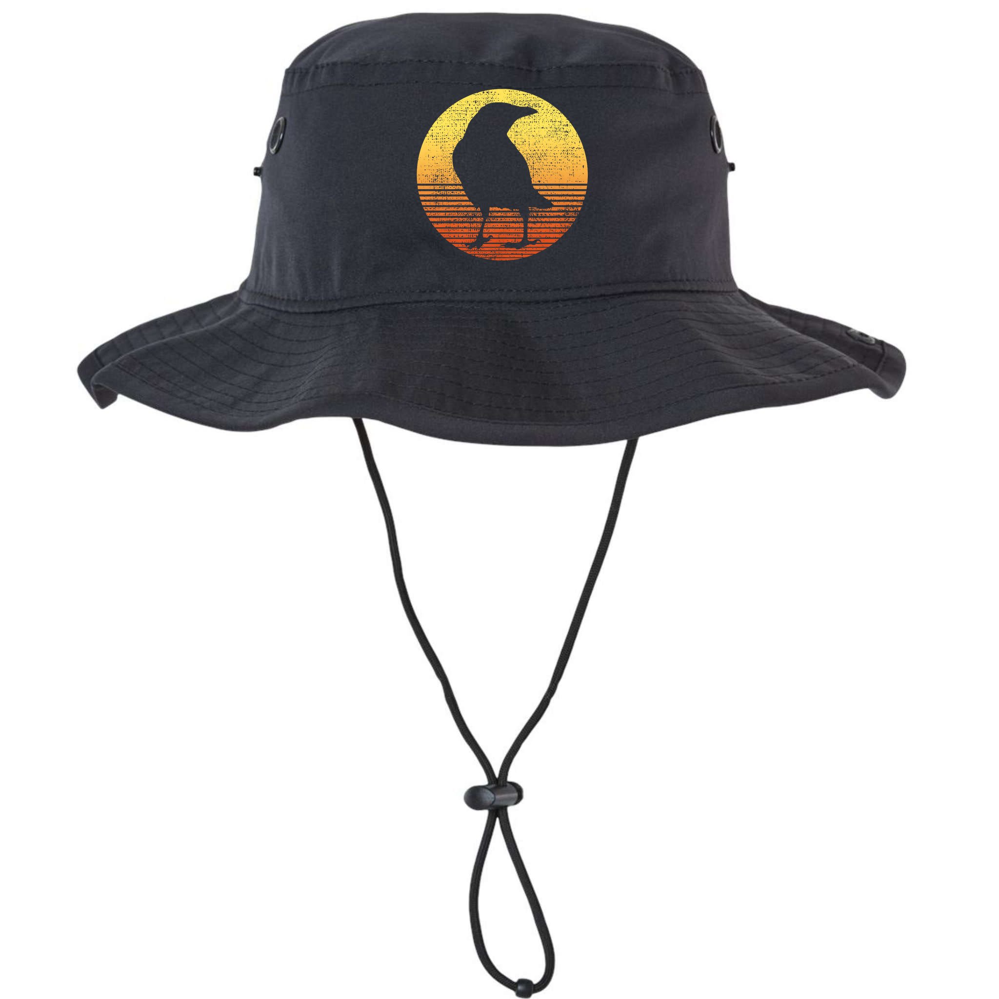 Crow Bird Lover Gift Raven Vintage Bucket Hat
