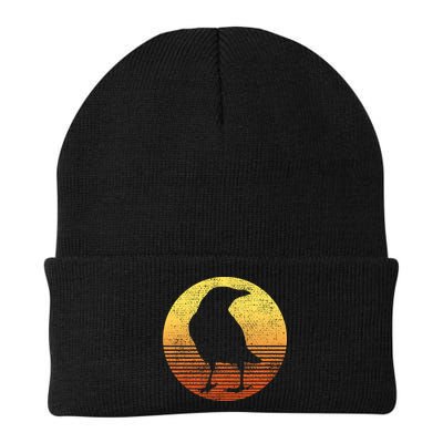Crow Bird Lover Gift Raven Vintage Beanie