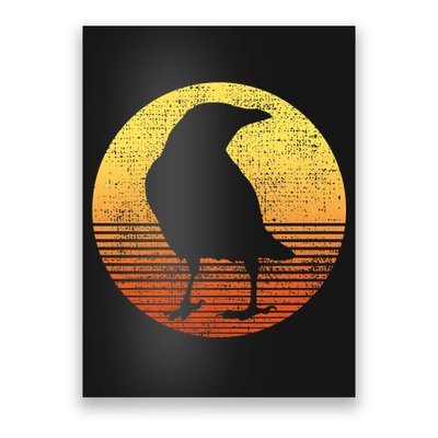 Crow Bird Lover Gift Raven Vintage Poster