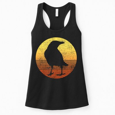 Crow Bird Lover Gift Raven Vintage Womens Tank Top