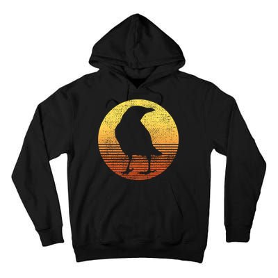 Crow Bird Lover Gift Raven Vintage Tall Hoodie