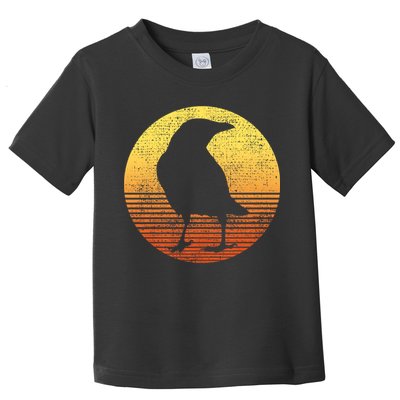 Crow Bird Lover Gift Raven Vintage Toddler T-Shirt