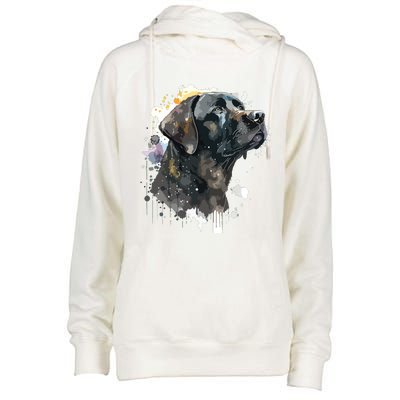 Cute Black Lab Black Labrador Retriever Puppy Dog Mom Animal Womens Funnel Neck Pullover Hood