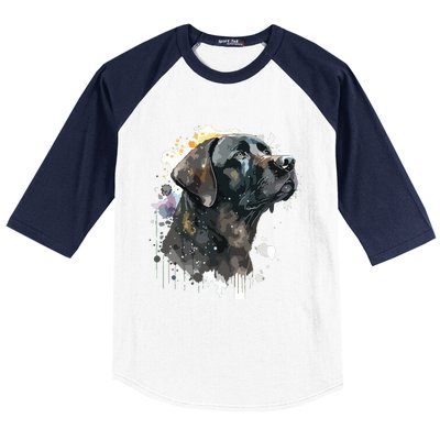 Cute Black Lab Black Labrador Retriever Puppy Dog Mom Animal Baseball Sleeve Shirt