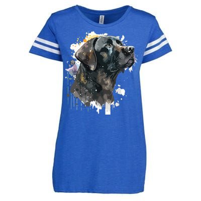 Cute Black Lab Black Labrador Retriever Puppy Dog Mom Animal Enza Ladies Jersey Football T-Shirt