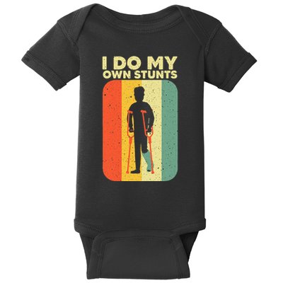 Cool Broken Leg Design Broken Leg Ankle Foot Baby Bodysuit