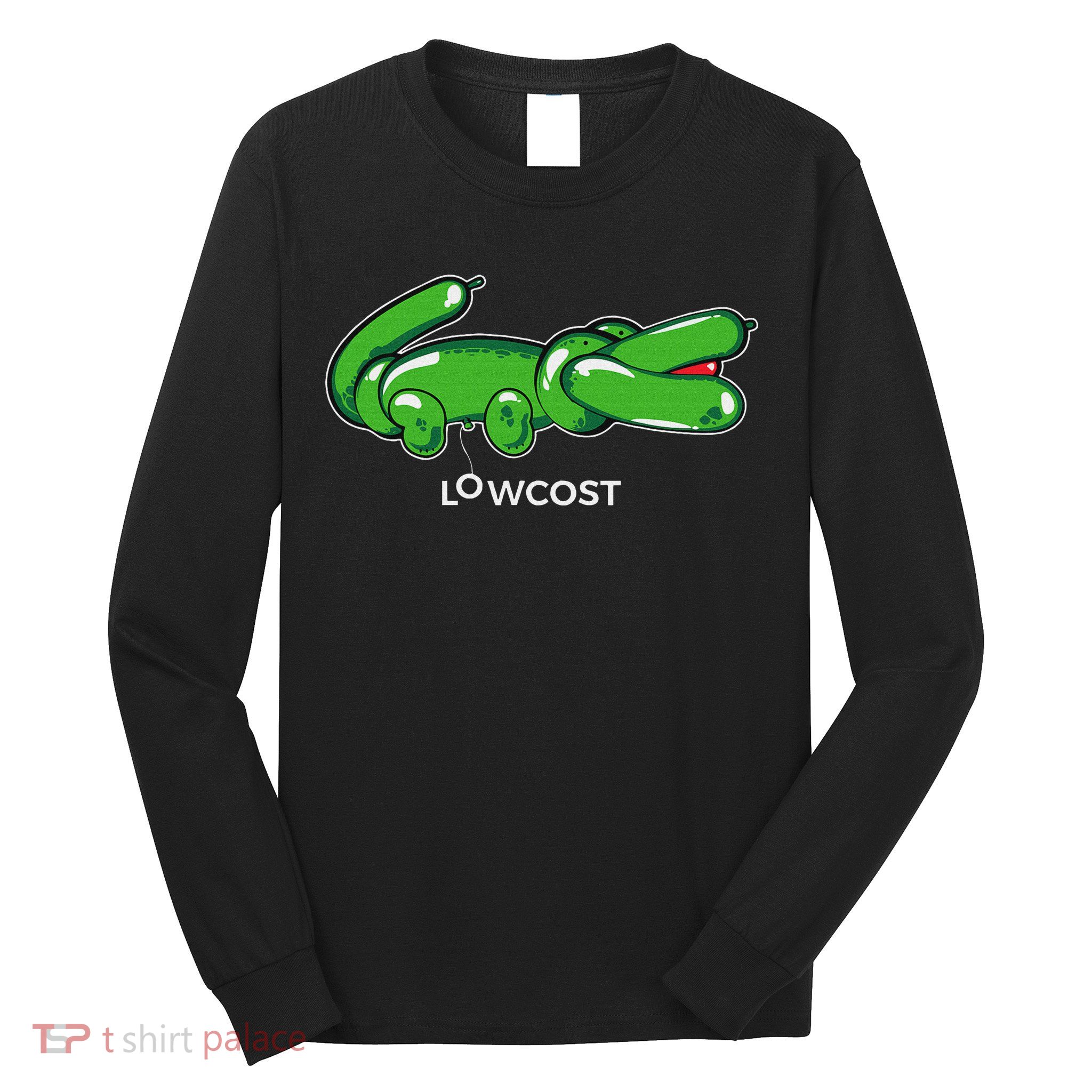 Crocodile Balloon Low Cost Funny Brand Sarcasm Sarcastic Long Sleeve Shirt
