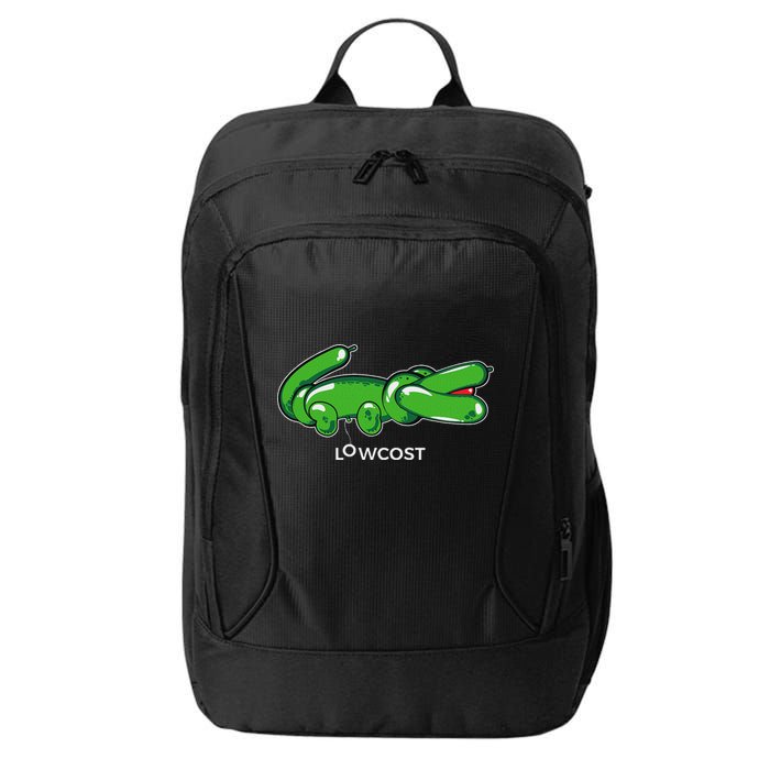 Crocodile Balloon Low Cost Funny Brand Sarcasm Sarcastic City Backpack
