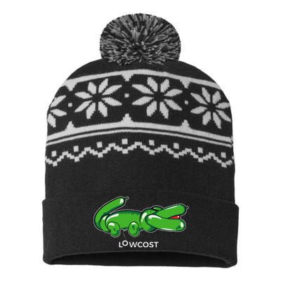 Crocodile Balloon Low Cost Funny Brand Sarcasm Sarcastic USA-Made Snowflake Beanie