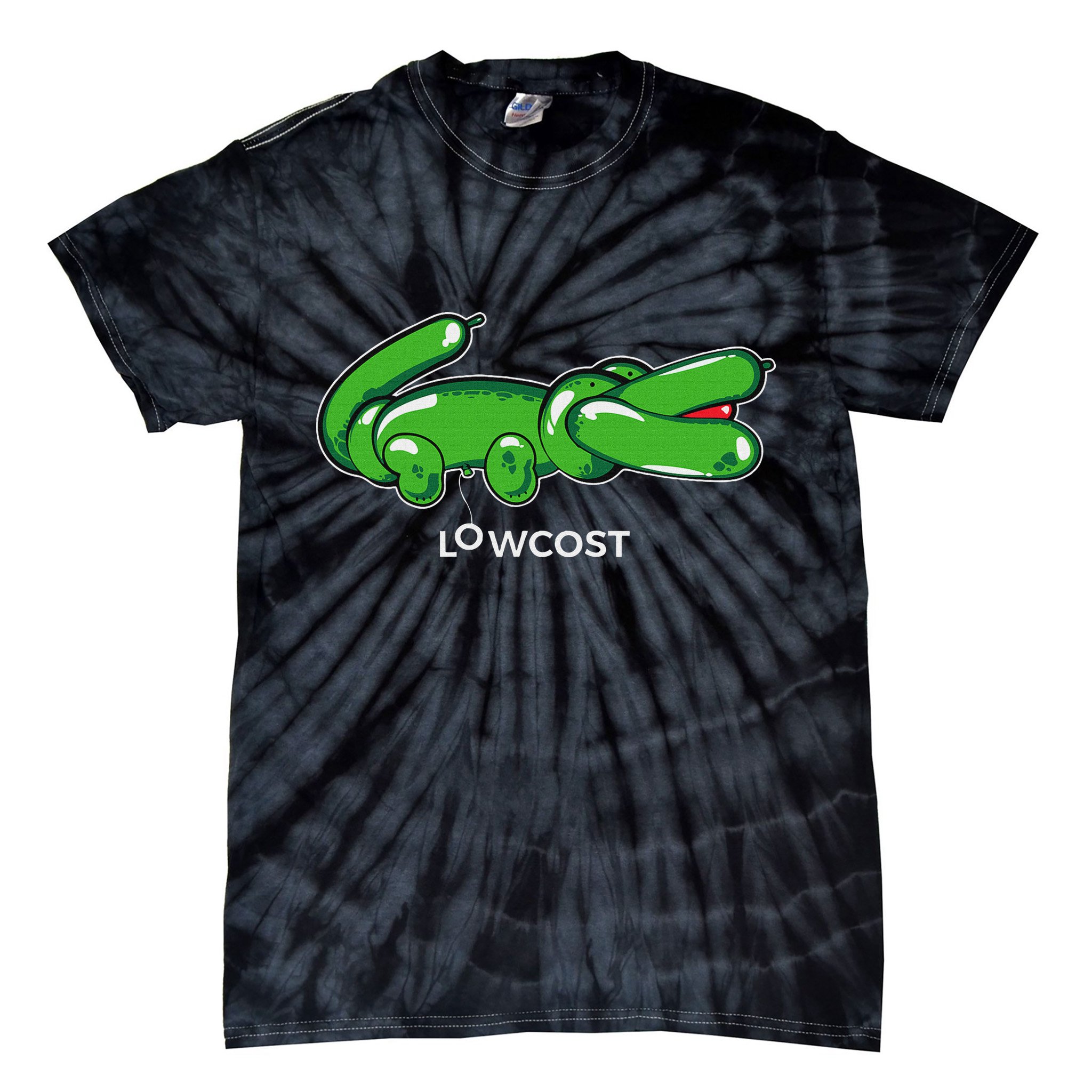 Crocodile Balloon Low Cost Funny Brand Sarcasm Sarcastic Tie-Dye T-Shirt