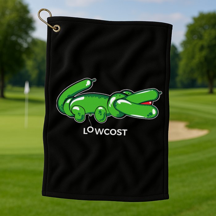 Crocodile Balloon Low Cost Funny Brand Sarcasm Sarcastic Golf Towel