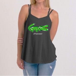 Crocodile Balloon Low Cost Funny Brand Sarcasm Sarcastic Women's Strappy Tank