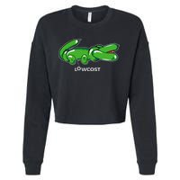 Crocodile Balloon Low Cost Funny Brand Sarcasm Sarcastic Cropped Pullover Crew