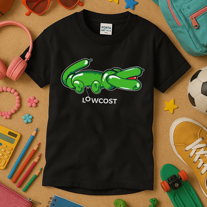 Crocodile Balloon Low Cost Funny Brand Sarcasm Sarcastic Kids T-Shirt