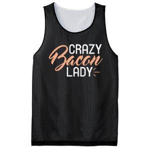 Crazy Bacon Lady Bacon Lover Mesh Reversible Basketball Jersey Tank