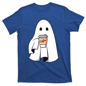 Cute Boo Latte Coffee Halloween Spooky Season Fall Coffee Gift T-Shirt