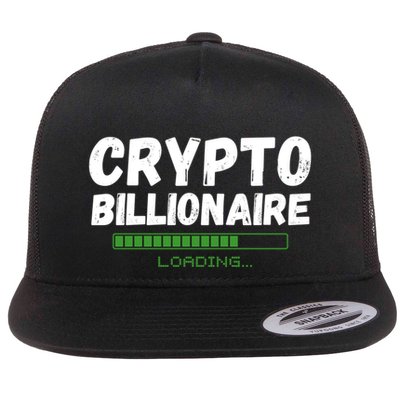 Crypto Billionaire Loading Flat Bill Trucker Hat