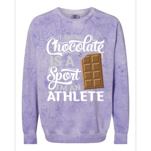 Chocolate Bar Lover Gift Chocoholic Choco Sweets Bar Chocolate Gift Colorblast Crewneck Sweatshirt