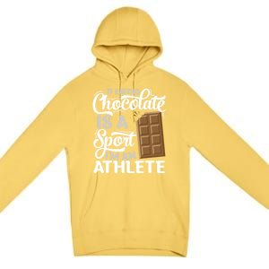 Chocolate Bar Lover Gift Chocoholic Choco Sweets Bar Chocolate Gift Premium Pullover Hoodie