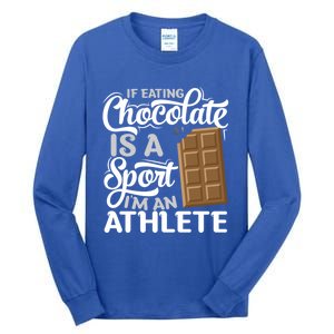 Chocolate Bar Lover Gift Chocoholic Choco Sweets Bar Chocolate Gift Tall Long Sleeve T-Shirt