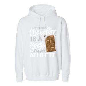 Chocolate Bar Lover Gift Chocoholic Choco Sweets Bar Chocolate Gift Garment-Dyed Fleece Hoodie