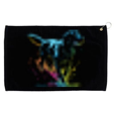 Cute Black Lab Black Labrador Retriever Puppy Dog Mom Animal Grommeted Golf Towel