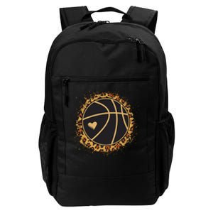 Cute Basketball Leopard Print Female Basketball Player Daily Commute Backpack