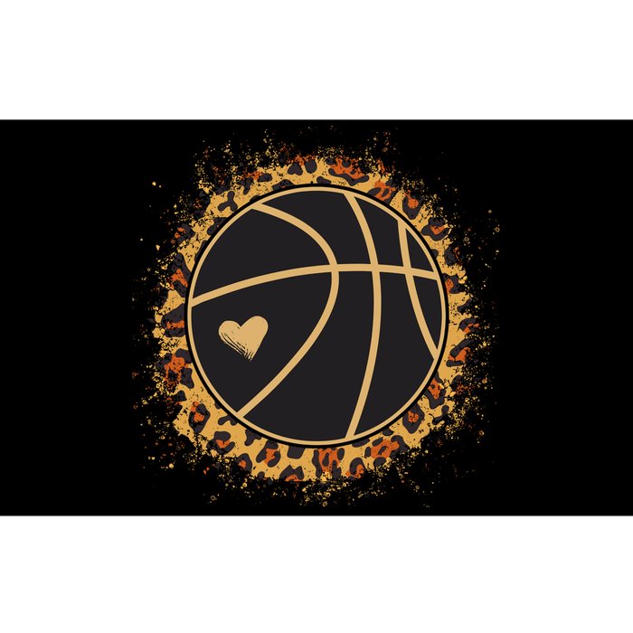 Cute Basketball Leopard Print Female Basketball Player Bumper Sticker