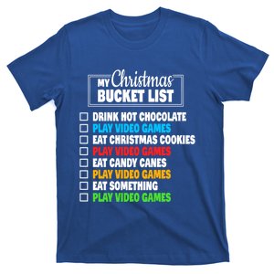 Christmas Bucket List Gamer Video Games Xmas Cool Gift T-Shirt