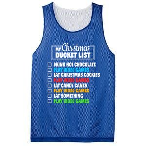 Christmas Bucket List Gamer Video Games Xmas Cool Gift Mesh Reversible Basketball Jersey Tank