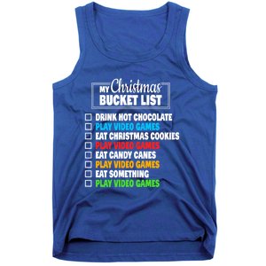 Christmas Bucket List Gamer Video Games Xmas Cool Gift Tank Top