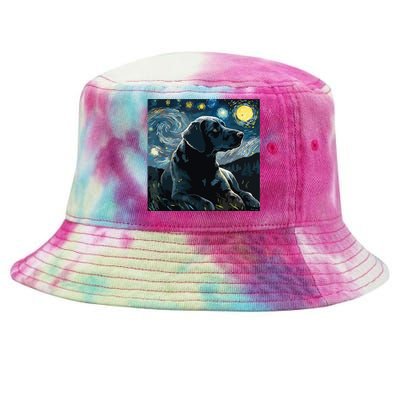 Cute Black Lab Black Labrador Retriever Puppy Dog Mom Animal Tie-Dyed Bucket Hat