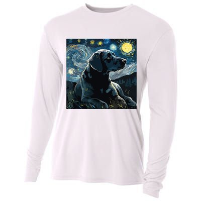 Cute Black Lab Black Labrador Retriever Puppy Dog Mom Animal Cooling Performance Long Sleeve Crew