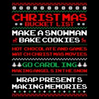 Christmas Bucket List Make Snow Bake Cookies Cool Gift Flexfit Unipanel Trucker Cap